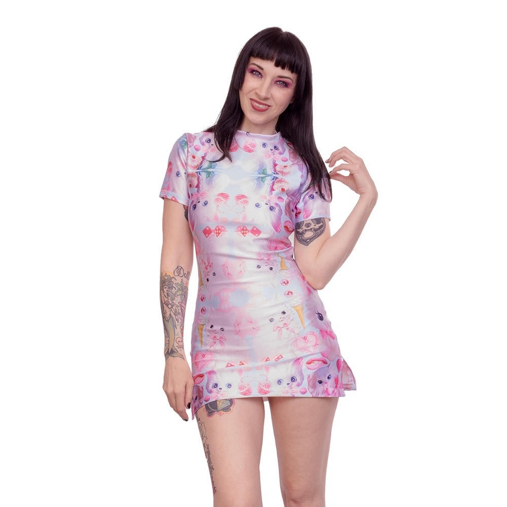 FASHION WH0RE Vintage Kitty Dress- Multiple Sizes
